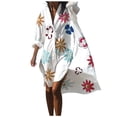 thumbnail image 1 of 2025 Maillot de Bain pour Femmes Blouse de Plage Robes Décontractées pour Femmes Bikini Tenue de Plage Maillot de Bain Plage Robe à Boutons devant, 1 of 7