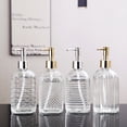 thumbnail image 2 of Clear Glass Soap Dispenser with Durable Pump  Refillable Liquid Hand Soap Dispenser for Bathroom   BottlesKitchen Soap Dispenser, 2 of 16