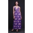 thumbnail image 4 of Bimba Robe Longue Maxi d'Été à Imprimé Floral pour Femme à Col en V Tenue de Villégiature de Vacances-Petit, 4 of 6