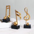 thumbnail image 3 of 3Pcs Music Note Musical Sculpture Musical Sculpture Ornaments Figurine for Music, 3 of 8