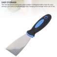thumbnail image 3 of 3Pcs Stainless Steel Paint Scraper Set, Flexible Spackle Drywall Repair Tools,Easy Hanging, Remover Kit with Plastic Handle, for Putty, Painting, Plaster, 3 of 7