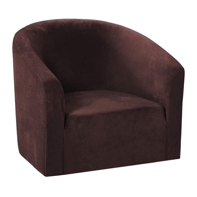 jifeng Housse de Fauteuil de Baignoire en Velours à Haute Extensibilité Slipcover Couleur Café, Conçue pour les Fauteuils de Baignoire avec des dimensions Allant de 26.3 à 28.7 Pouces de Largeur, 23.5 à 27.5 Pouces de Hauteur et des dimensions d'Assise de 17.5 à 21.5 Pouces de Longueur et 18.5 à 20.8 Pouces de Largeur. Fabriquée en polyester durable et Tissu en Velours Extensible, Offrant une Finition Douce et Résistante aux Plis. Convient comme Protecteur [MASK