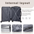 thumbnail image 3 of Sunbee Suitcase Set 3 Piece Luggage Set Carry On Hardside Luggage with TSA Lock Spinner Wheels, 3 of 6