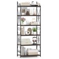thumbnail image 1 of Gymax 6-Tier Bookshelf 71.5'' Industrial Tall Bookcase w/ Open Shelves for Study, 1 of 9