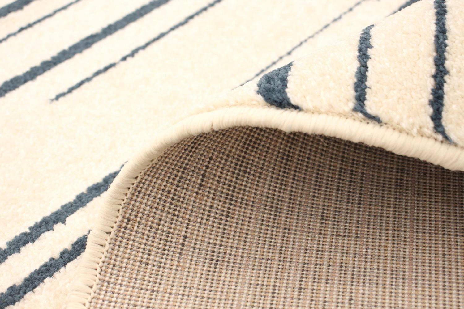 ECARPET Striped Area Rug, Minimalist Style Modern Carpet Fika Collection