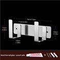 thumbnail image 4 of Wall Mounted Pan Cover Rack Detachable Stainless Steel Double Hook Pot Cover Holder Free Punch Storage Cutting Board Rack Kitchen Organizer Shelf, 4 of 9