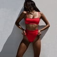 thumbnail image 1 of Women's Bikini High Waisted Tummy Control Two Piece Swimsuit Sling Swimwear, 1 of 4