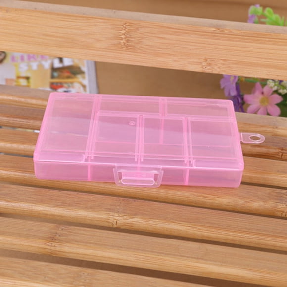 Chmadoxn Storage Trunks,Closet Organizers and Storage, Organization and Storage, Storage Bins, Storage Containers Storage Case Box Container Pills Jewelry Nail Art Tips 6 Grids container container