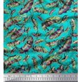 thumbnail image 1 of Soimoi Polyester Crepe Fabric Leaves & Texture Print Fabric by The Yard 52 Inch Wide, 1 of 2