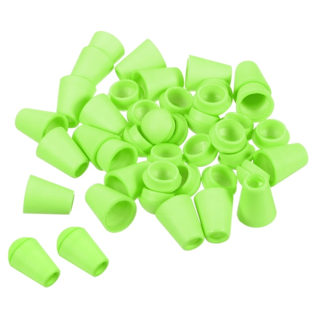 Unique Bargains Bell End Stopper, Cord Rope Lock for Drawstring Bag, Green 50 Pack