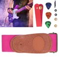 thumbnail image 4 of Guitar Picks, Celluloid Picks Guitar Neck Strap Install Parts Stringed  for Children for Beginners Black,,Military Green,Coffee Color, 4 of 8