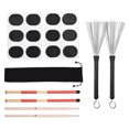 thumbnail image 1 of Amdohai Drum Sticks Set 1 Pair Retractable Drum Wire Brushes, 1 of 8
