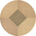 thumbnail image 1 of Ahgly Company Machine Washable Indoor Round Transitional Bronze Brown Area Rugs, 3' Round, 1 of 7