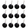 thumbnail image 1 of Hooks Set 12Pcs Rhinestone Shower Curtain Rings Stainless Steel Hangers with Acrylic Decorative Bathroom Accessories forElegant Shower Curtain Holders, 1 of 6