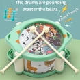 thumbnail image 4 of KTTECTOA Musical Toy Set Hand Pat Drum Rattle Trumpet Early Learning Percussion Instrument for Infants Safe ABS Plastic Newborn Gift for Boys and Girls Clearance Outdoor Toys Canada Days, 4 of 6