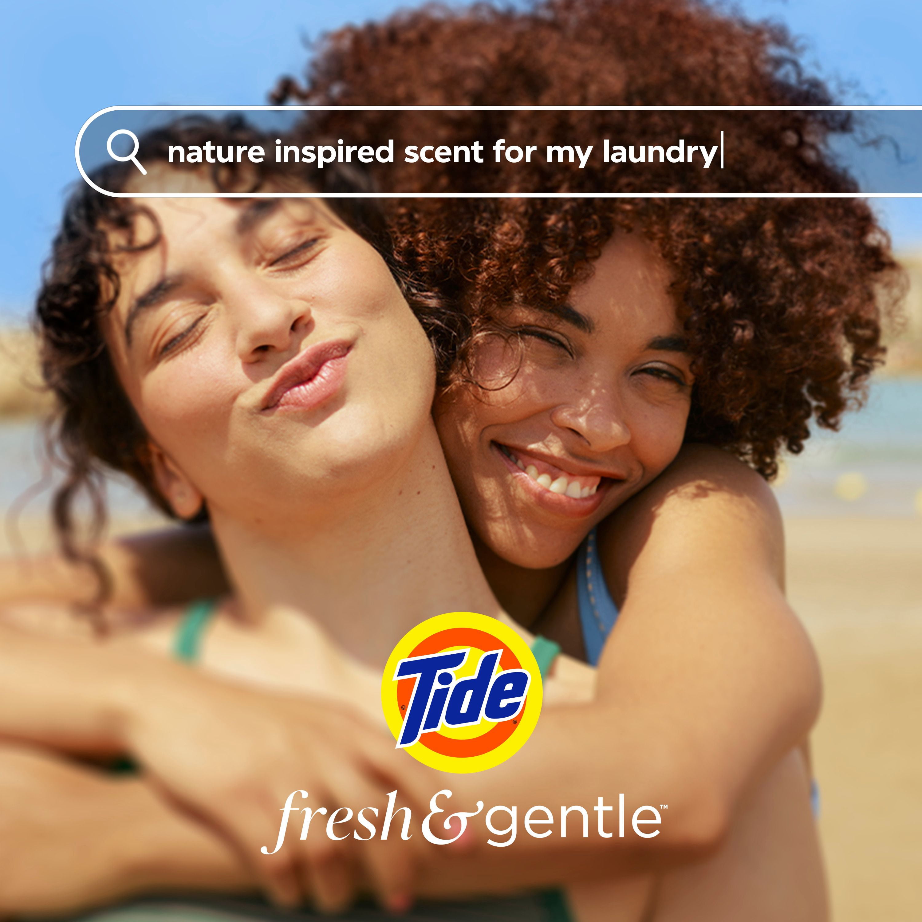Tide Fresh & Gentle liquid laundry detergent, 100 Loads, Soft Lavender Scent, Gentle laundry soap with nature inspired freshness, Dermatologist tested, 100% free of added dyes and heavy perfumes