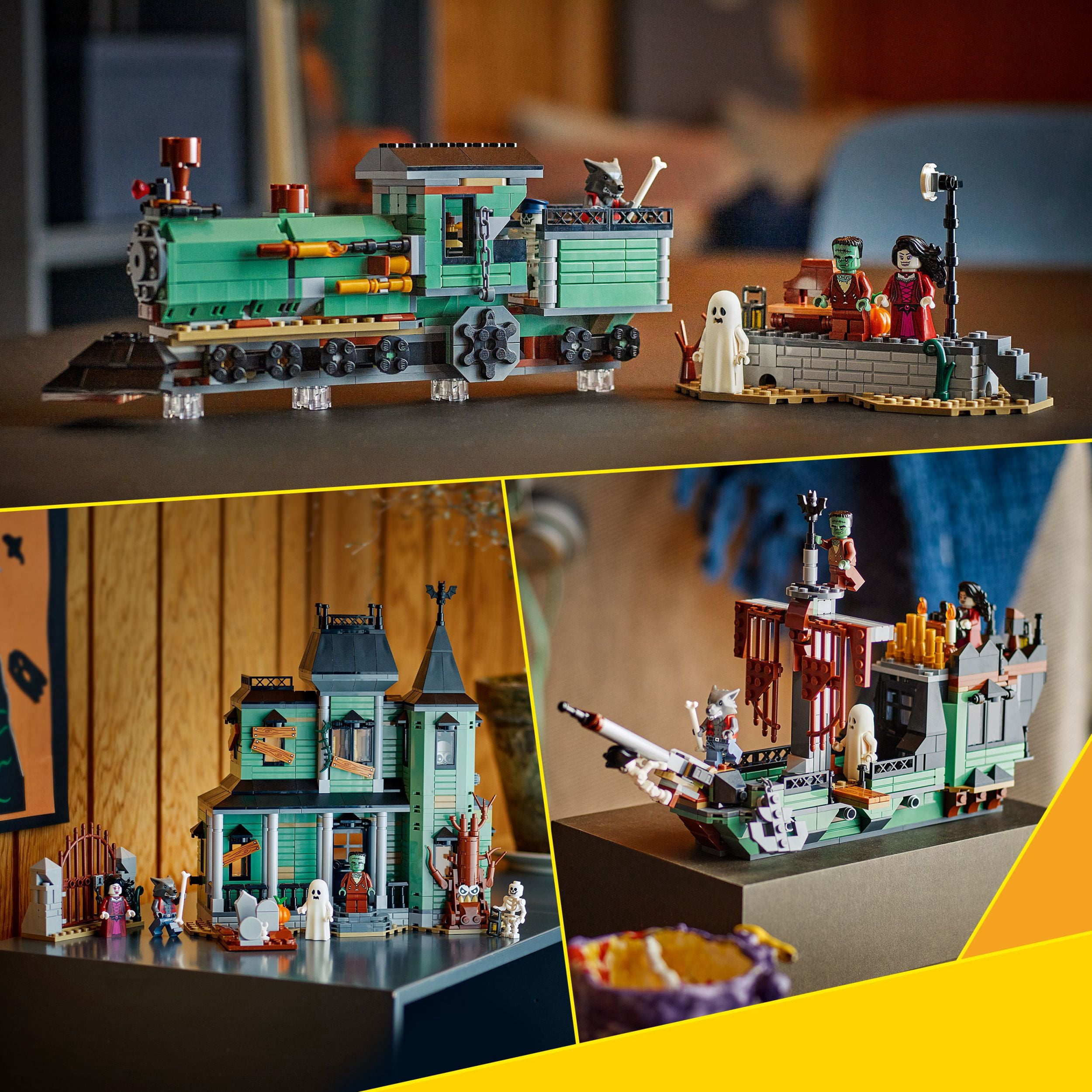 LEGO Creator 3en1 Le Manoir Hanté, Jouet de Construction de Maison 31167