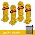 thumbnail image 1 of Yhmxh Camping Essentials Travel Essentials Camping Gear Outdoor Camping Tent Rope 4mm Thick Reflective Rope Draw Rope 2 Meters Wind Rope Tent Rope, 1 of 8