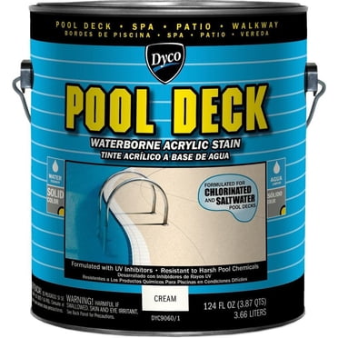 Pool Deck 1-gal. 9060 Cream Low Sheen Waterborne Acrylic Stain