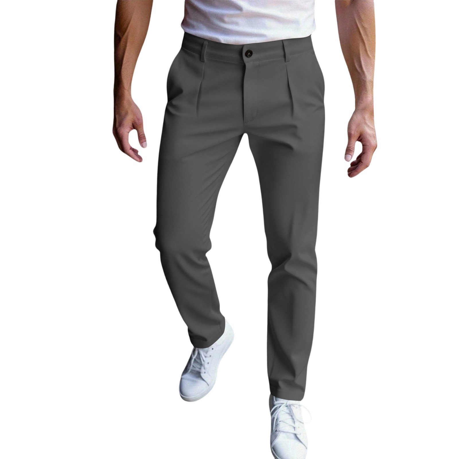 JIA JIA SHUANG Mens Dress Pants Slim Fit Formal Suit Pants Business ...