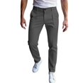 JIA JIA SHUANG Mens Dress Pants Slim Fit Formal Suit Pants Business ...