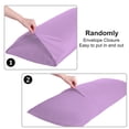 thumbnail image 4 of PiccoCasa Body Pillowcase 300 Thread Count Egyptian Cotton Pillowcase Jumbo Lilac, 4 of 10