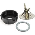 thumbnail image 1 of Tabakh Parts Osterizer Cutter with Replacement Base Bottom Cap, Gasket and 4 Knife Ice Crusher Blender Blade, Small, Black, 1 of 1