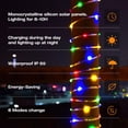 thumbnail image 4 of DAYBETTER Solar Outdoor Rope Lights, 33Ft Multi-Colour Waterproof Lights with 100 LEDs for Outside Tree Fence Yard Christmas Lighting Decoration, 4 of 7