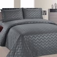 thumbnail image 1 of Beverly Hills Chevron Collection 1800 Series Ultra Soft Wrinkle Resistant Solid Color Sheet Set (Queen, Gray), 1 of 1
