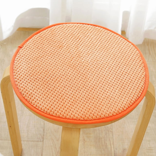 Aodebiao Solid Wood Round Stool Chair Cushion – Memory Foam Enhanced Ergonomic Design, Flock Material Multi-Purpose Floor Cushion for Home & Office (1-Pack)