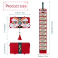 thumbnail image 4 of 2022 Nouvel An Chinois Enveloppes Rouges Pliantes Enveloppe Rouge Design à Franges Sac à Argent pour Festival de Printemps Anniversaire de Bébé Pleine Lune Mariage 6 Emplacements pour Cartes, 4 of 10