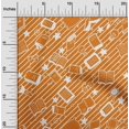 thumbnail image 2 of oneOone Polyester Spandex Orange Fabric Kids Craft Projects Decor Fabric Printed By The Yard 56 Inch Wide, 2 of 4