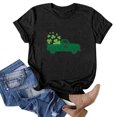 thumbnail image 2 of QIPOPIQ T-Shirts à Manches Courtes pour Femmes à Col Rond T-Shirts de la Saint-Patrick Hauts Shamrock T-Shirt Chemise Verte Tunique T-Shirts de la Saint-Patrick Tee T-Shirt T-Shirts de Noël pour les Fêtes T-Shirts Graphiques Aubaines, 2 of 4