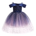thumbnail image 2 of Robes de Fête pour Filles Tout-Petits Filles Filet Tempérament Sequins Nœud Robe de Fête d'Anniversaire Longues Robes Longues pour Filles Robes d'Anniversaire pour Filles Petites Filles Robes, 2 of 8