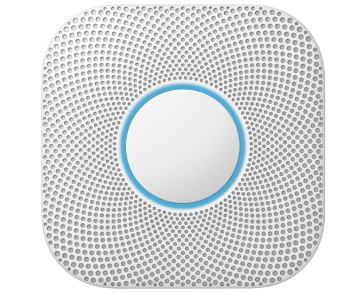 Google Nest Protect 2nd Generation Smart Smoke/Carbon Monoxide Battery Alarm - White