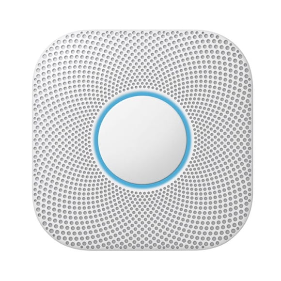 Avertisseur intelligent de pile de fumée / monoxyde de carbone de 2e génération de Google Nest Protect - Blanc