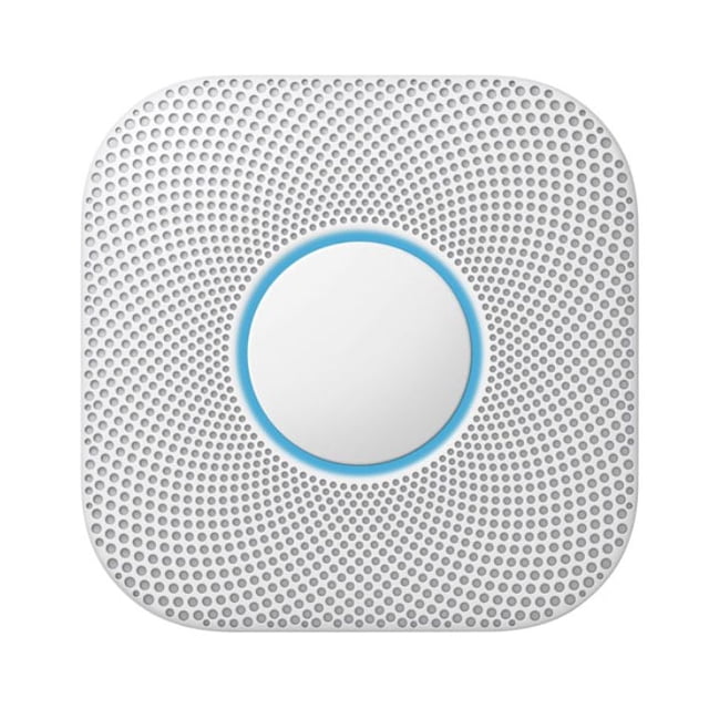 Google Nest Protect 2nd Generation Smart Smoke/Carbon Monoxide Battery Alarm - White