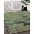 thumbnail image 3 of Ahgly Company Tapis d'Intérieur Lavable en Machine Carré Transitionnel Vert Dollar, 5 Pieds Carré, 3 of 7