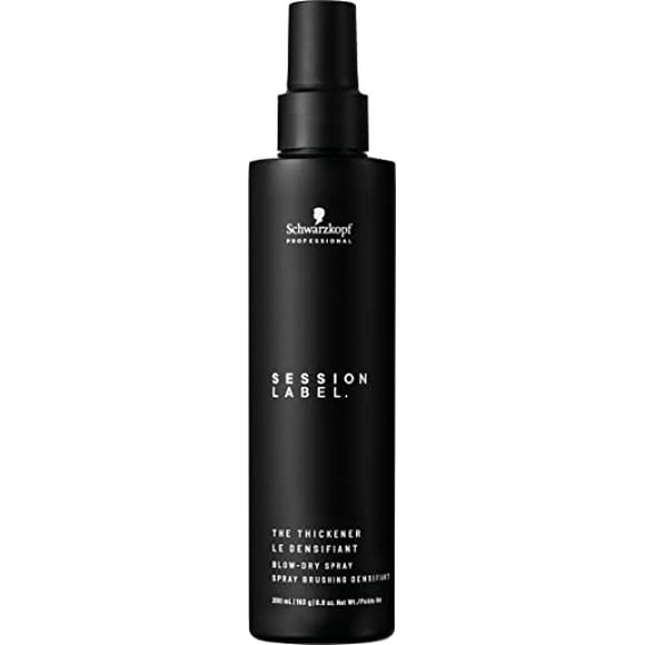 Schwarzkopf Session Label The Thickener, Blow Dry Spray - Volume Lift Thickening Spray - Adds Texture and Grip without Stickiness - Volumizing Spray, Lifts + Volumizes