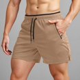 thumbnail image 2 of Men's Running Shorts with Zipper Pockets Gym Athletic Workout 5" Shorts for Men, 2 of 5