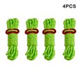 thumbnail image 2 of QualitChoice 4X Corde de Corde Réfléchissante Corde de Haute Résistance Finition Fine Multicolore Camping Universel Fournitures Vert 1 Pc, 2 of 6