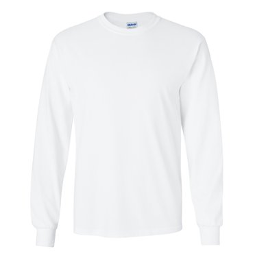 Gildan T-Shirt à Manches Longues Uni à Col Ras du Cou Ultra Cotton pour Hommes