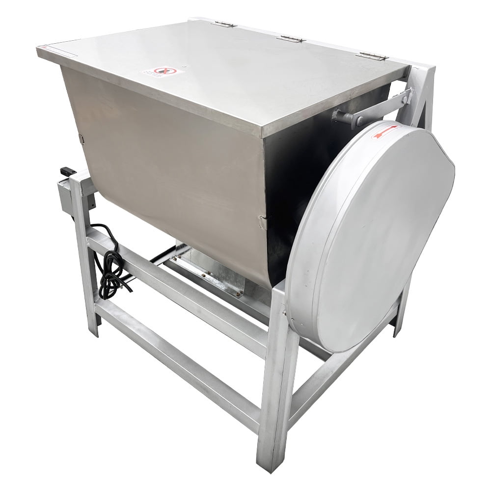 110 Lbs Commercial Dough Kneading Machine Electric Food Mixer with 90° Tilt Bucket 110V 3000W