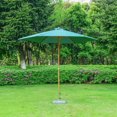 thumbnail image 3 of Outsunny parapluie de plage en bois de patio, 3 of 4