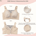 thumbnail image 2 of BIMEI Women's Mastectomy Pockets Wireless Post-Surgery Plus Size Full Coverage Everyday Bra 2436,Beige,38B, 2 of 6