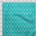 thumbnail image 3 of oneOone Viscose Chiffon Fabric Leaves & Floral Block Print Fabric BTY 42 Inch Wide, 3 of 4