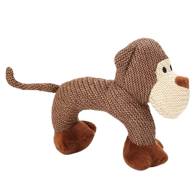 HAOAN Display Mold Pet Dog Plush Modeling Puppy Vocal Toy Biting Teething Resistance Molar