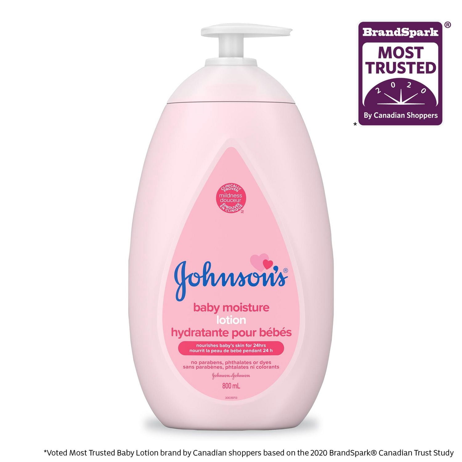 Johnson's Lotion pour Bébé pour Peaux Sèches et Délicates