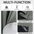 thumbnail image 4 of Cagogo under $5 Blackout Curtains, Blackout Curtains with Grommets, Polyester Pongee Laminated Window Curtains, Perforated Style Sun Protection Curtains, Heat Insulating Soundproof Drapes, 4 of 6