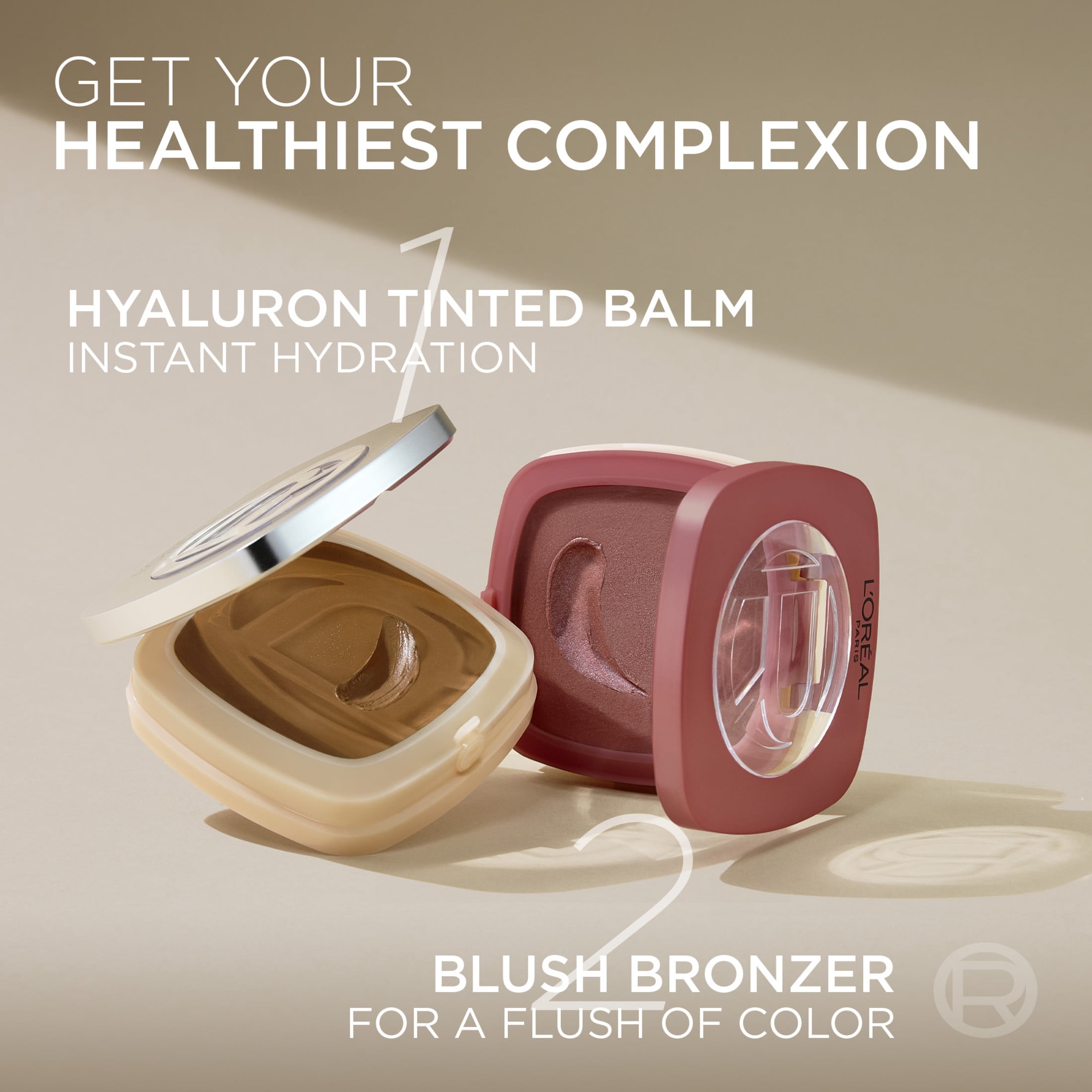 L'Oréal Paris True Match Hyaluron Balm, Fard à Joues & Bronzeur, Rose Lumière, 8 g